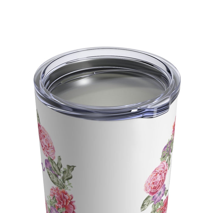 MOM Pink and Purple Floral Insulated Tumbler 10oz Gift Mother Mama Shipping Included