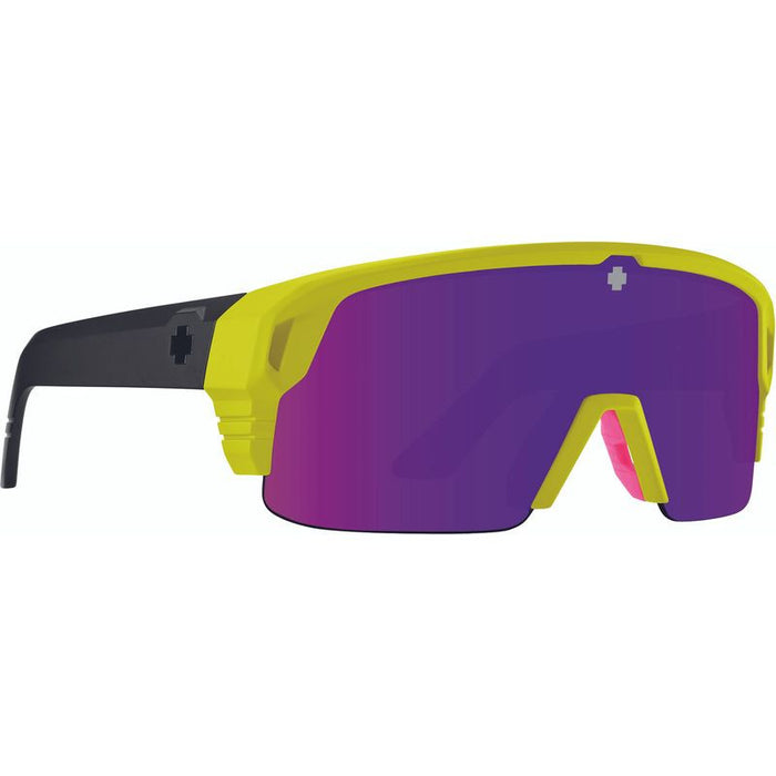 Monolith 5050, Matte Neon Yellow/Happy Bronze Purple Spectra Mirror Lenses