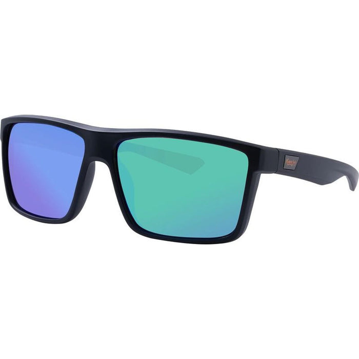Moonraker, Matte Black/Green Mirror Polarised Lenses
