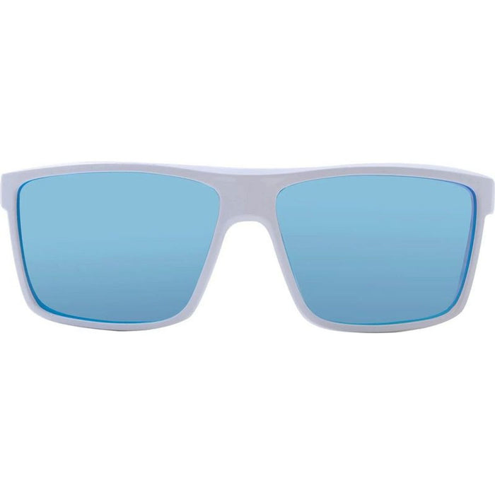 Moonraker, Shiny White/Ice Blue Mirror Polarised Lenses