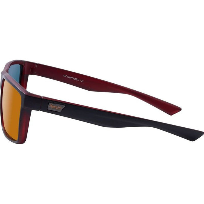 Moonraker, Matte Black and Crystal Red/Red Mirror Polarised Lenses