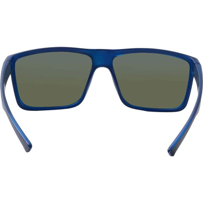 Moonraker, Matte Black and Crystal Blue/Blue Mirror Polarised Lenses