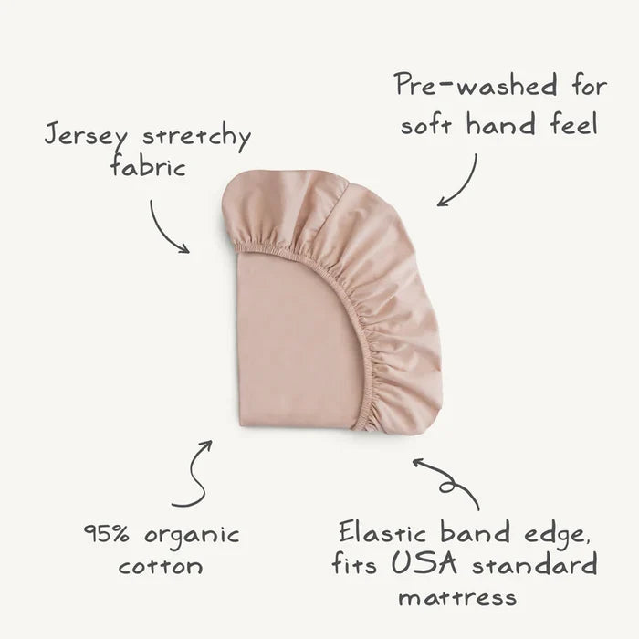 Mushie Stretchy MINI Crib Sheet
