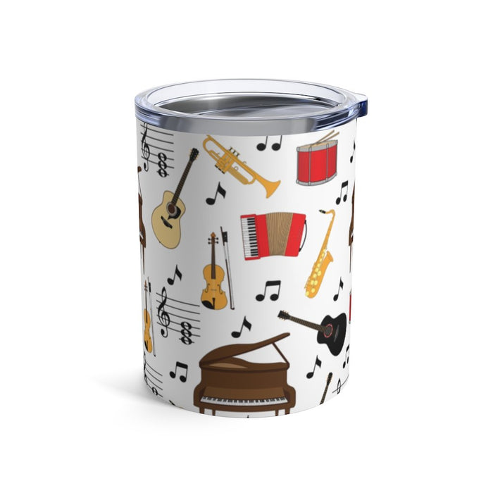 Musical Instrument All Over Pattern #1 Insulated Tumbler 10oz Unisex Gift Musician Shipping Included