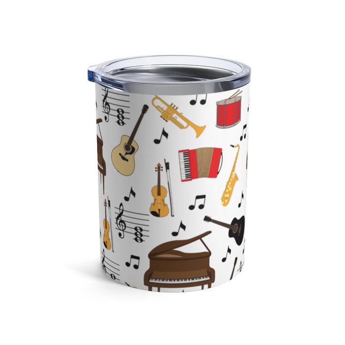 Musical Instrument All Over Pattern #1 Insulated Tumbler 10oz Unisex Gift Musician Shipping Included