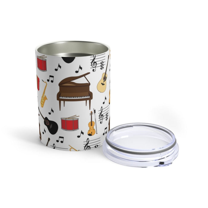 Musical Instrument All Over Pattern #1 Insulated Tumbler 10oz Unisex Gift Musician Shipping Included
