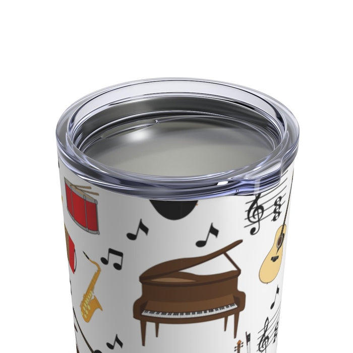 Musical Instrument All Over Pattern #1 Insulated Tumbler 10oz Unisex Gift Musician Shipping Included