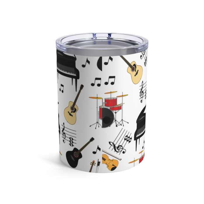 Musical Instrument All Over Pattern #2 Insulated Tumbler 10oz Unisex Gift Musician Shipping Included