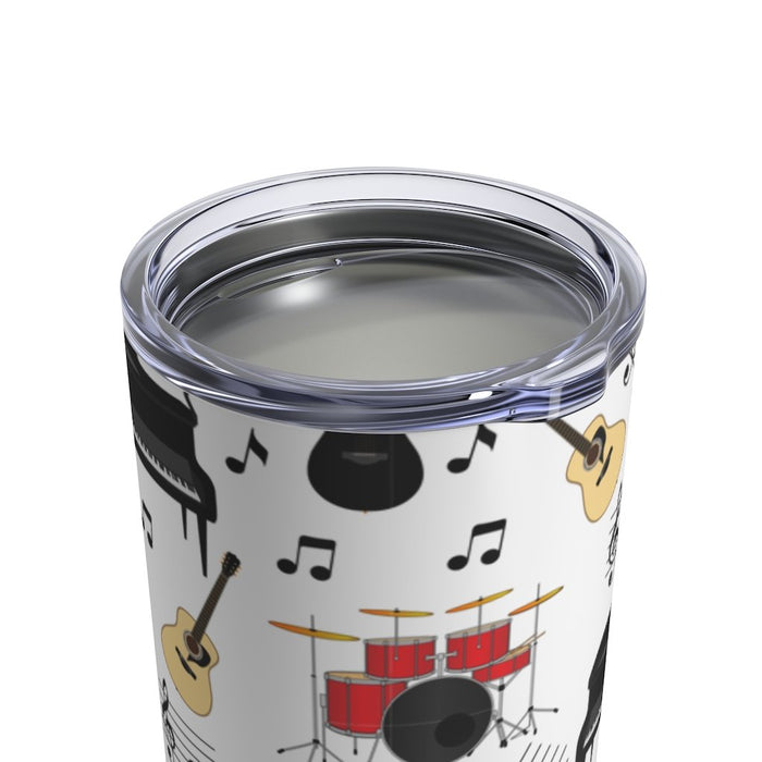 Musical Instrument All Over Pattern #2 Insulated Tumbler 10oz Unisex Gift Musician Shipping Included
