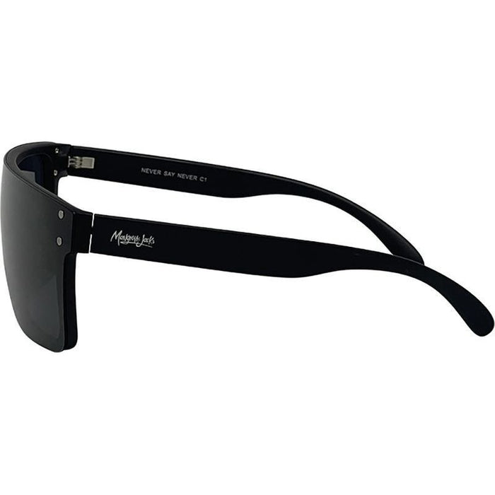 Never Say Never, Matte Black/Smoke Polarised Lenses