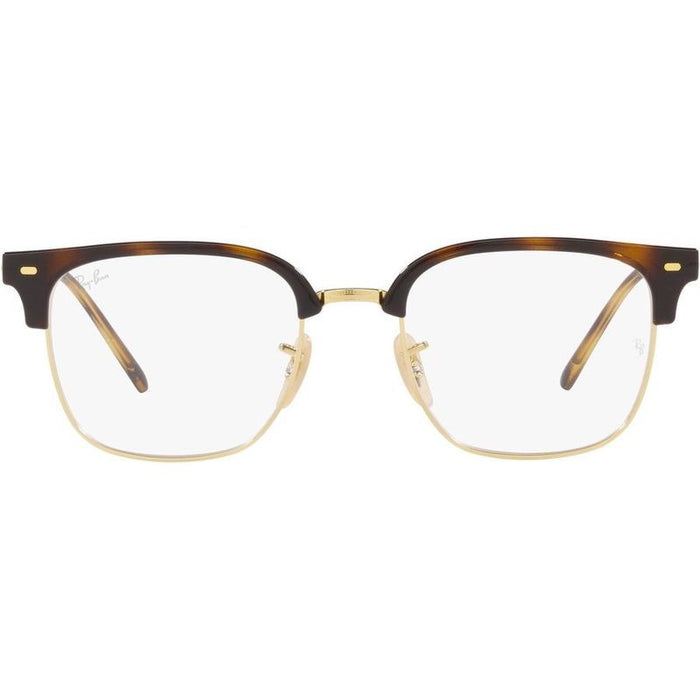 New Clubmaster RX7216, Havana on Gold/Clear Lenses