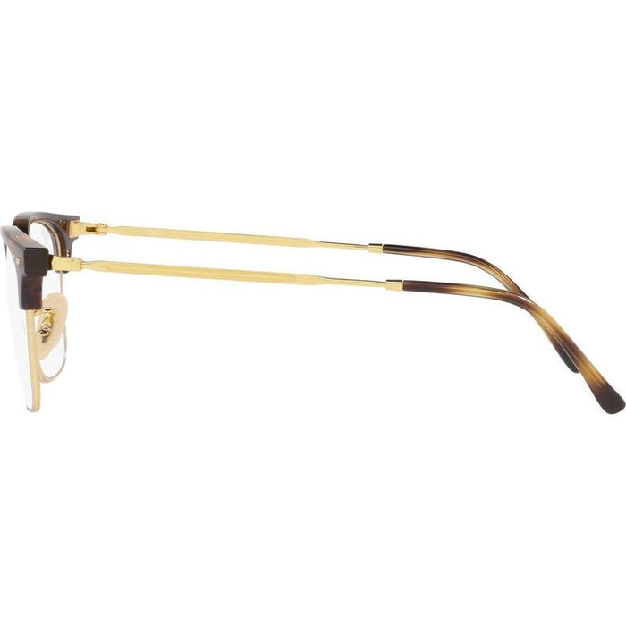 New Clubmaster RX7216, Havana on Gold/Clear Lenses