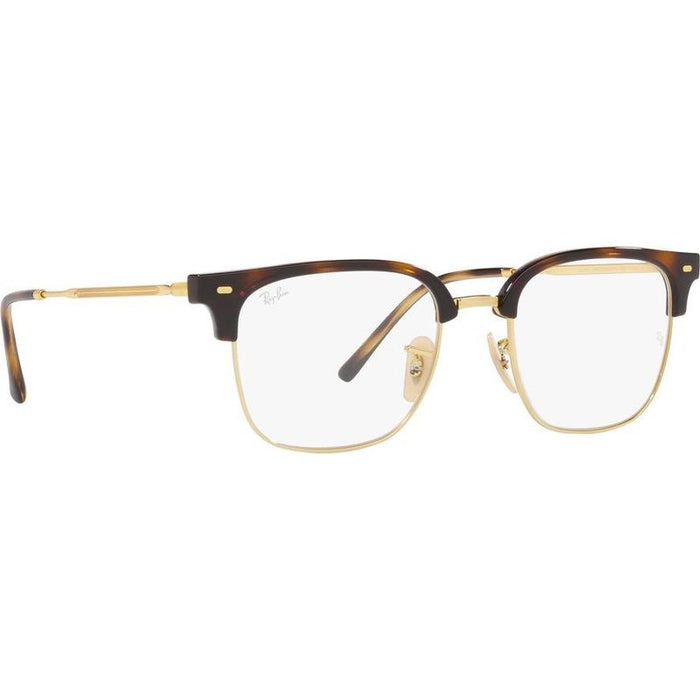 New Clubmaster RX7216, Havana on Gold/Clear Lenses