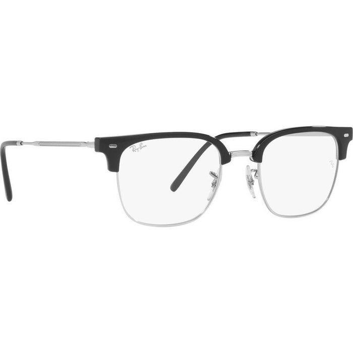 New Clubmaster RX7216, Black on Silver/Clear Lenses