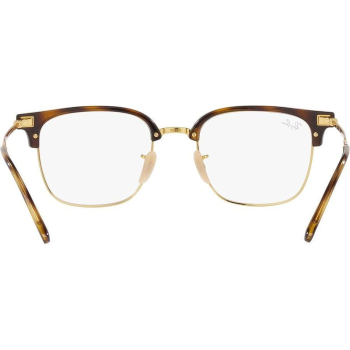 New Clubmaster RX7216, Havana on Gold/Clear Lenses