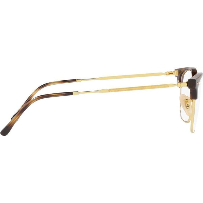New Clubmaster RX7216, Havana on Gold/Clear Lenses
