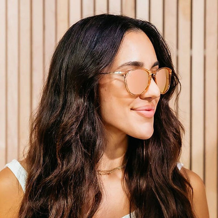 North Park, Citrus Blast Crystal Champagne/Pink Mirror Polarised Lenses