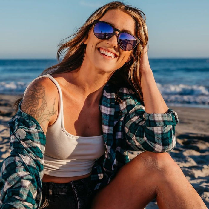 North Park, Rosemary Beach Purple Tortoise/Lavender Mirror Polarised Lenses