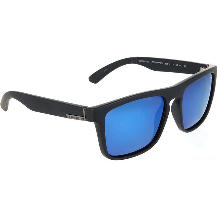 Oceanview, Rubber Black/Ice Blue Mirror Polarised Lenses
