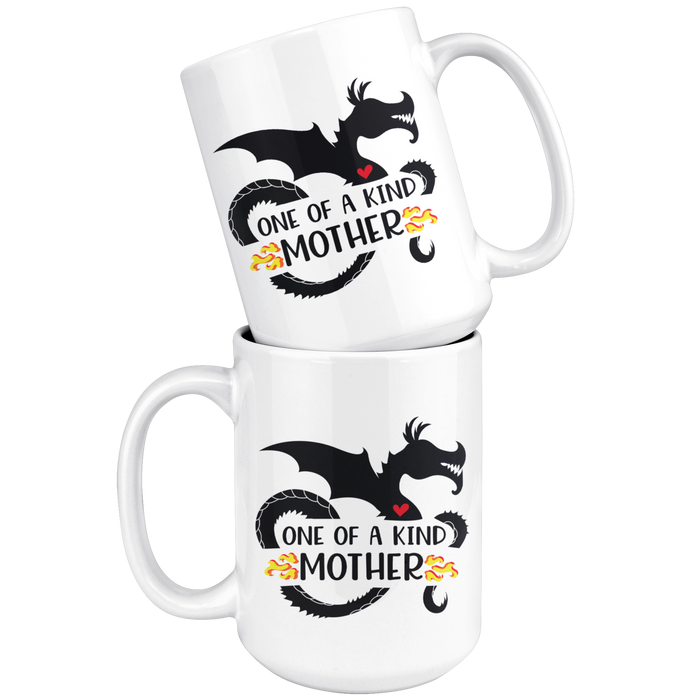 One of a Kind Dragon Mom, 11oz & 15oz Mug Options, Free Shipping