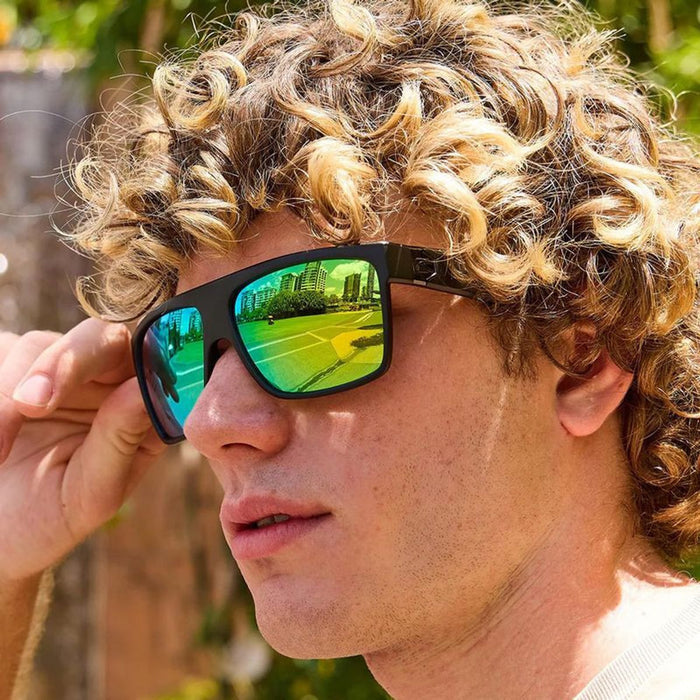 Onyx, Matte Black/Green Mirror Lenses