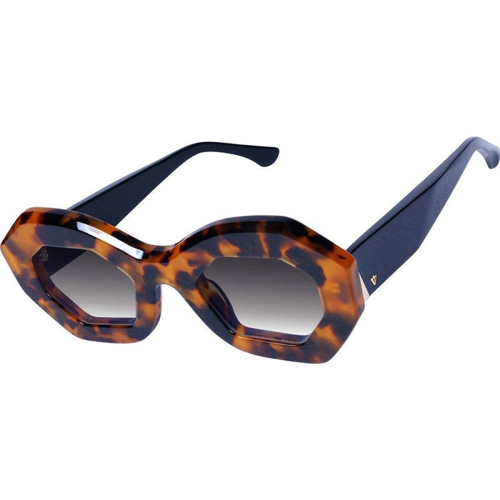 Opera, Honey Tort and Black Temple with Gold Metal/Black Gradient Lenses
