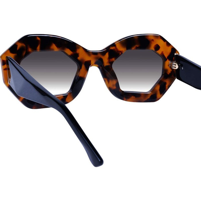 Opera, Honey Tort and Black Temple with Gold Metal/Black Gradient Lenses
