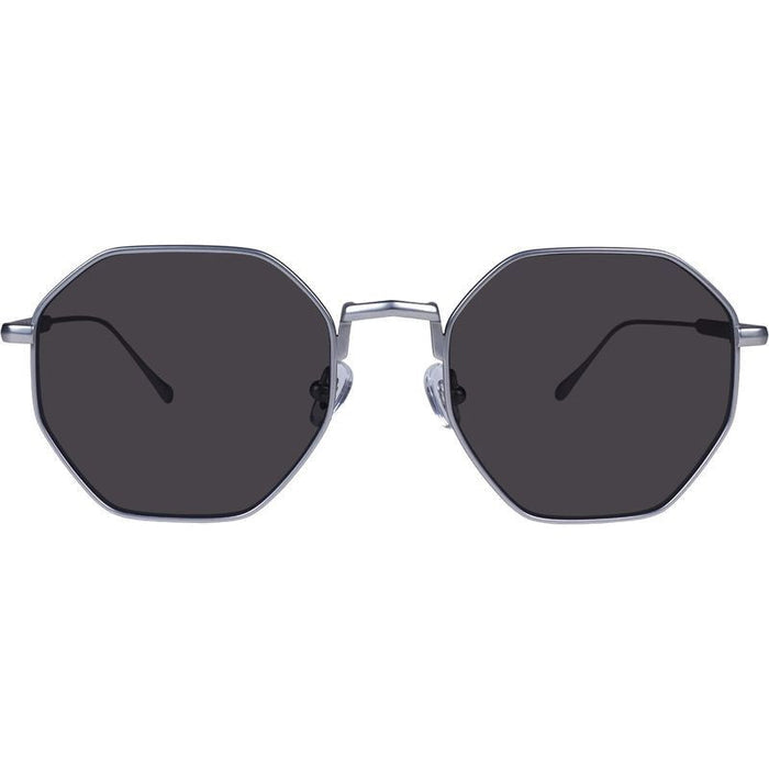Orb, Matte Silver Japanese Titanium/Black Lenses