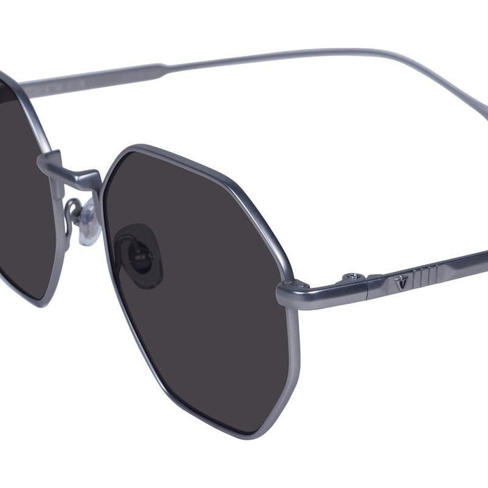 Orb, Matte Silver Japanese Titanium/Black Lenses