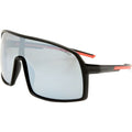 Outfield Shield, Black and Red/Silver Mirror Polarised Lenses