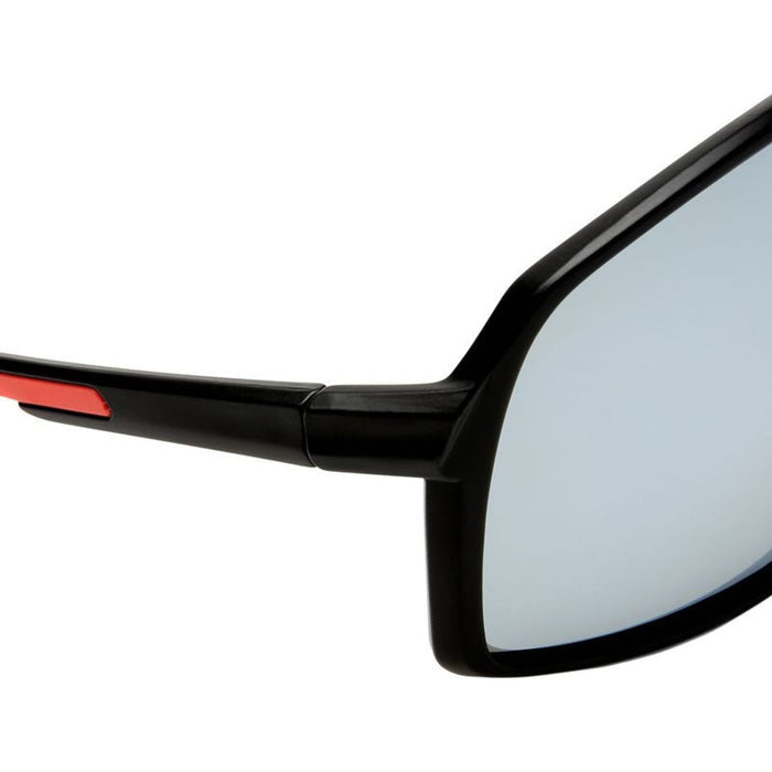 Outfield Shield, Black and Red/Silver Mirror Polarised Lenses