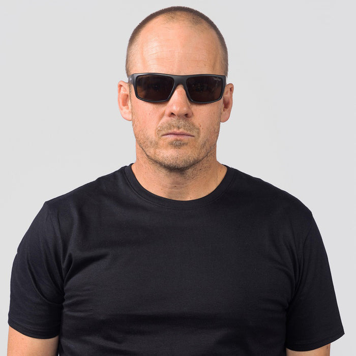 P1202, Matte Black/Brown Polarised Lenses