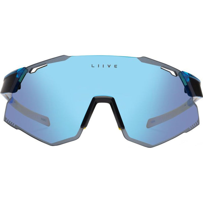 Pace X, Xtal Neon Blue/Blue Mirror Lenses