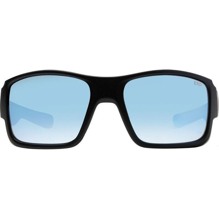 Pacific, Matte Black/Blue Mirror Polarised Glass Lenses