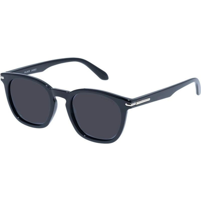 Palmer, Black and Silver/Smoke Polarised Lenses