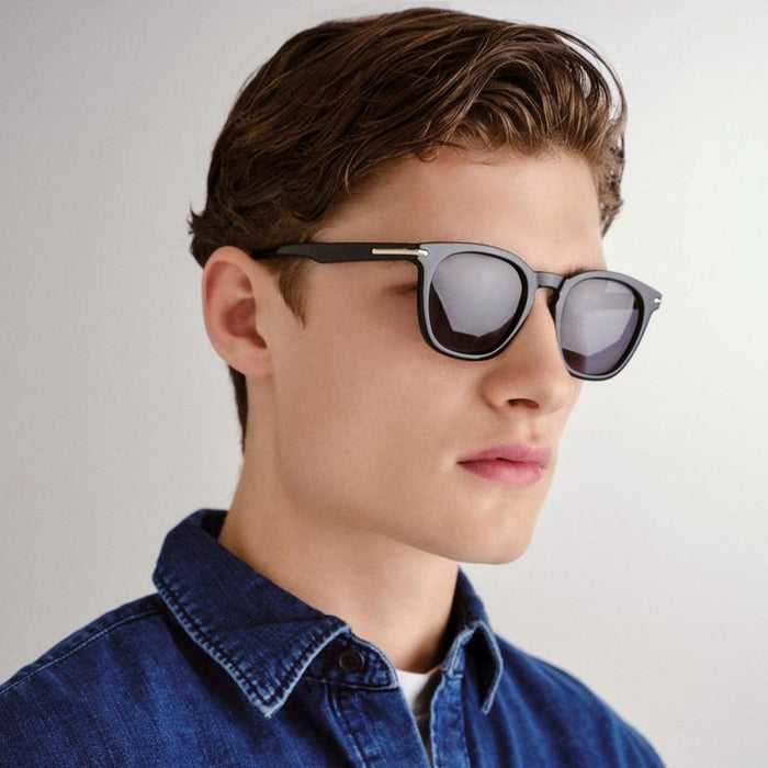 Palmer, Black and Silver/Smoke Polarised Lenses