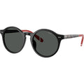 PH4204U, Shiny Black and Tartan Red/Dark Grey Lenses 50 Eye Size