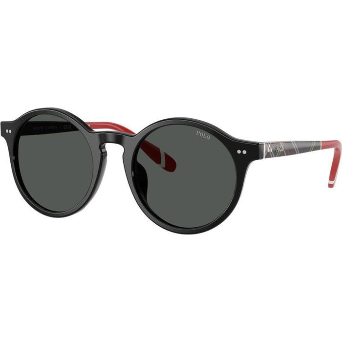 PH4204U, Shiny Black and Tartan Red/Dark Grey Lenses 50 Eye Size