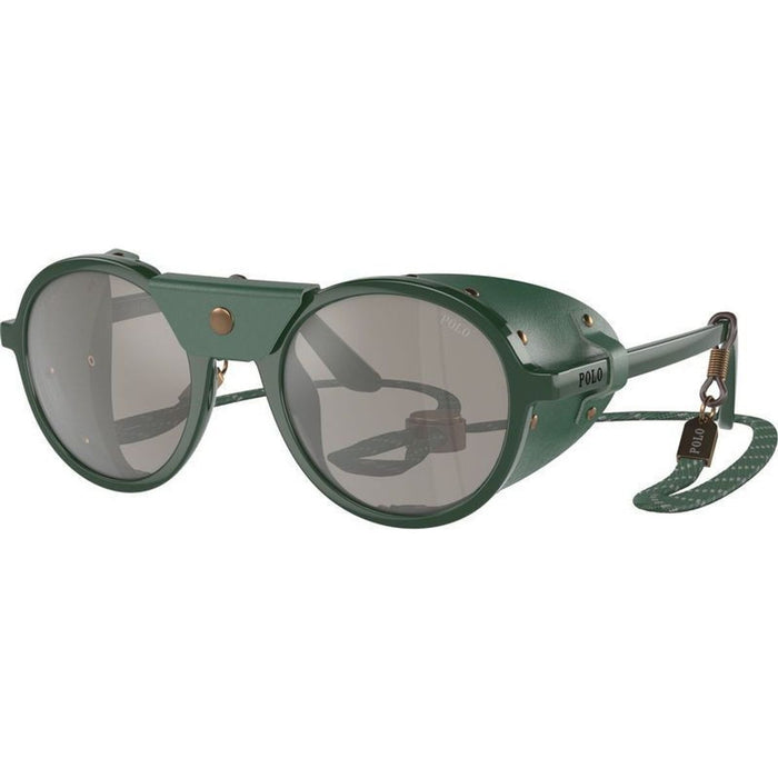 PH4216QU, Shiny Green/Light Grey Silver Mirror Lenses