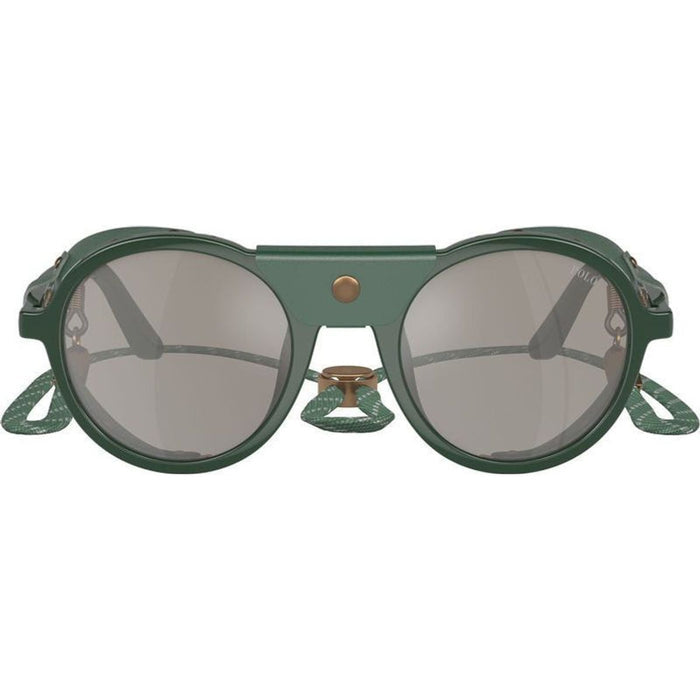 PH4216QU, Shiny Green/Light Grey Silver Mirror Lenses