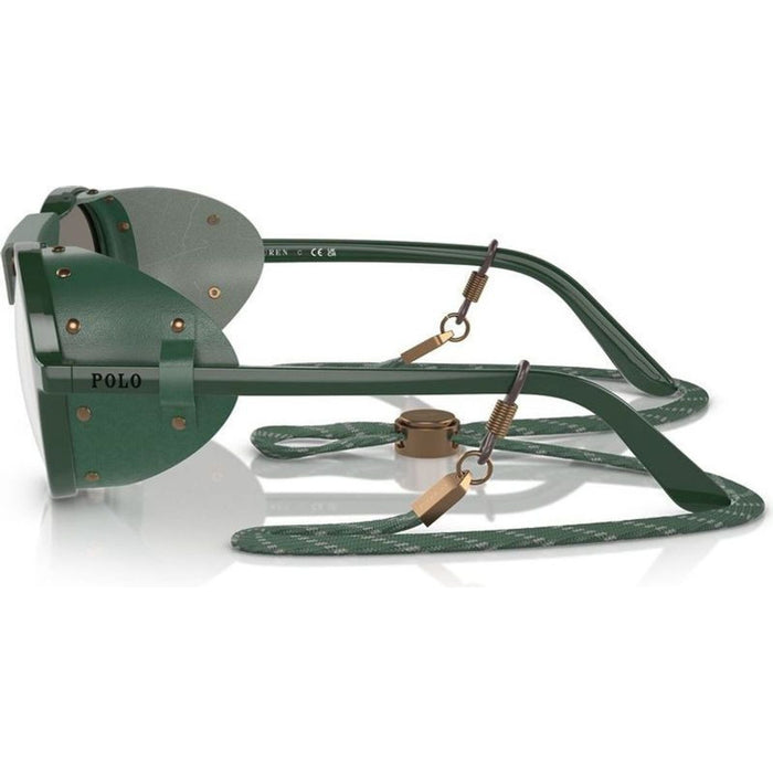 PH4216QU, Shiny Green/Light Grey Silver Mirror Lenses