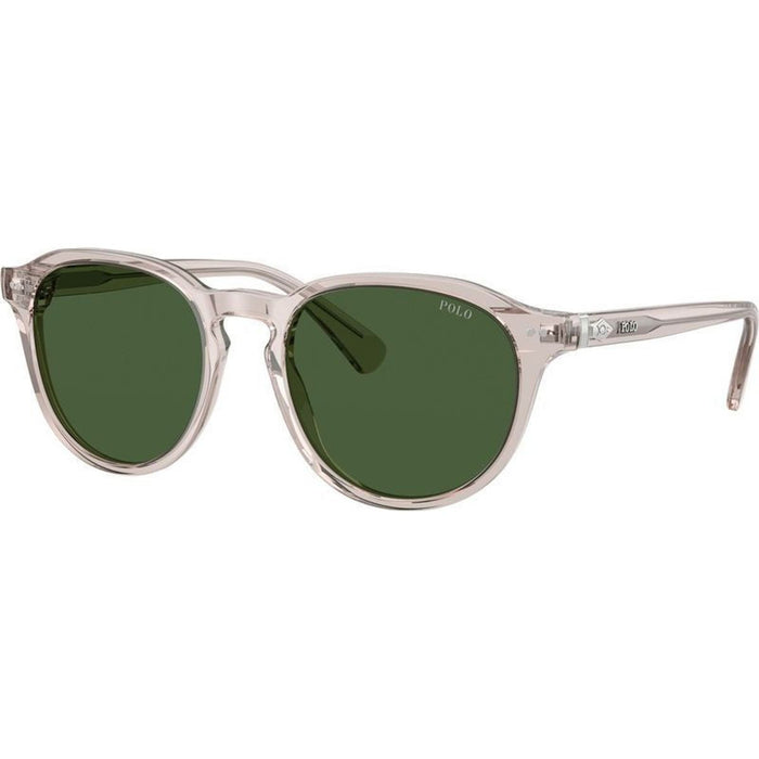 PH4221, Shiny Transparent Light Taupe/Bottle Green Lenses