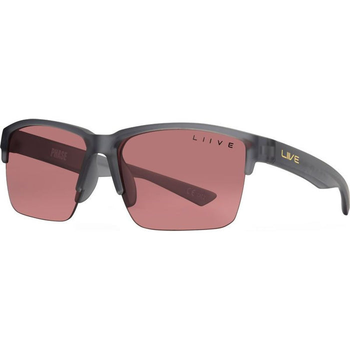 Phase X, Matte Xtal Smoke/Rose Lenses