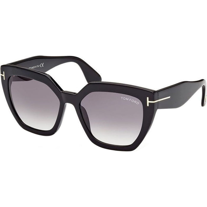 Phoebe FT0939, Shiny Black/Smoke Gradient Lenses