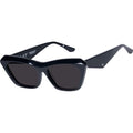 Piaf, Gloss Black with Silver Metal/Black Lenses