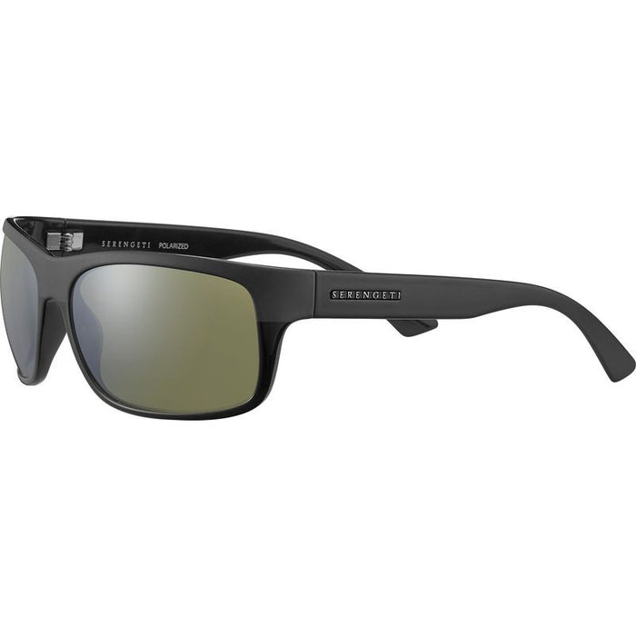 Pistoia, Shiny Satin Black/555nm Photochromic Polarised Glass Lenses