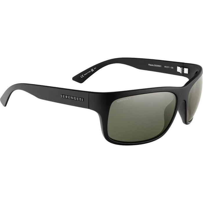 Pistoia, Matte Black/555nm Silver Photochromic Polarised Glass Lenses