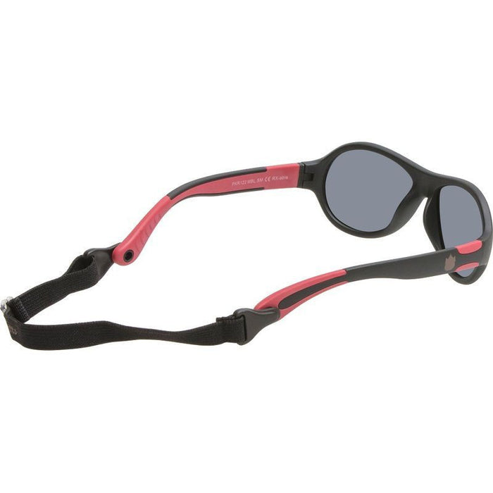 PKR122 RETRO, Matte Black/Smoke Polarised Lenses