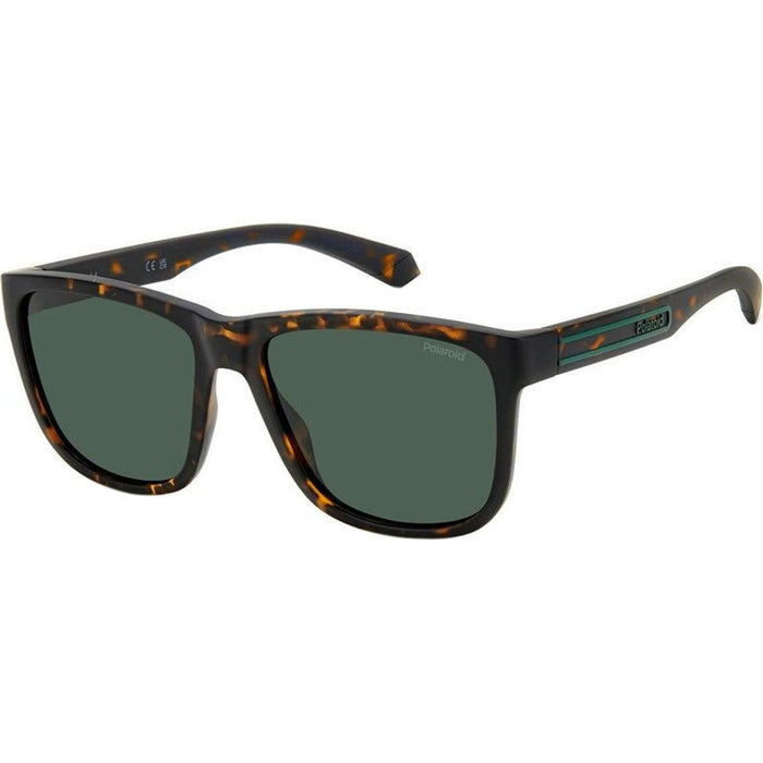 PLD 2155/S, Matte Brown Havana/Green Polarised Lenses