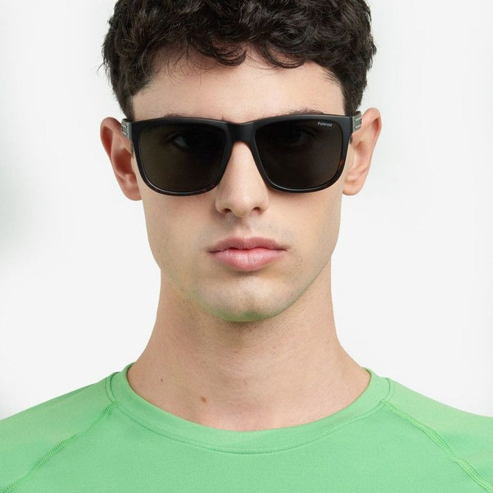 PLD 2155/S, Matte Brown Havana/Green Polarised Lenses